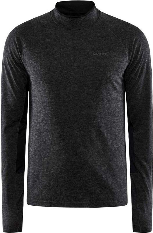 Craft Adv Subz Wool LS Tee 2 Heren - Sporttruien - zwart - Mannen