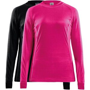 Craft 2-Pack Core Thermoshirt Lange mouw Dames - Ronde hals Zwart