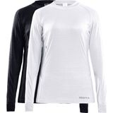 Craft - Core 2-pack Baselayer - Thermoset - Dames - Zwart Wit