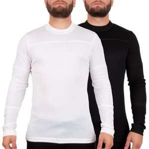 Craft - Core 2-pack Baselayer - Thermoshirt - Zwart/Wit - Heren - L