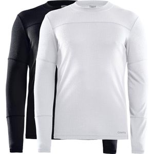 Craft - Core 2-pack Baselayer - Thermoshirt - Zwart/Wit - Heren - XL