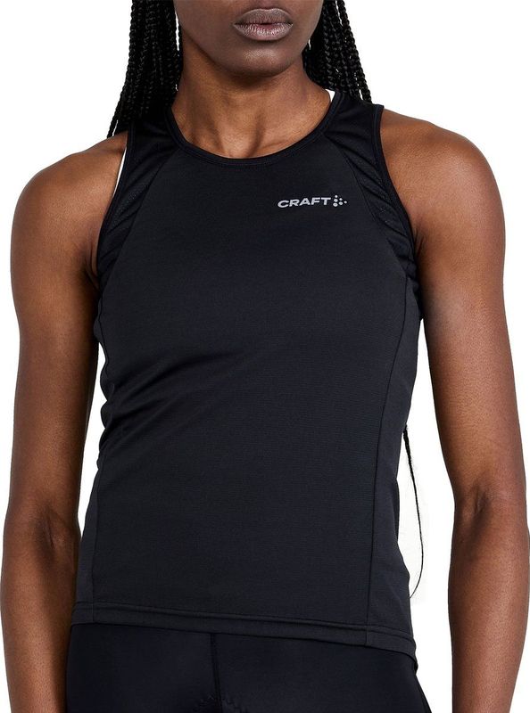 Craft - Endur Singlet - Fietsshirt - Zwart - Mouwloos Model - 100% Gerecycled Polyester