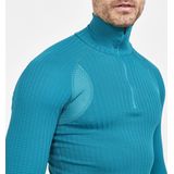 Active - Extreme X Zip Ls - Sportshirt - Zwart - Seaqual Polyester