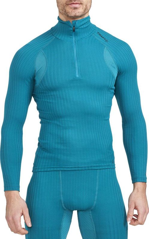 Active - Extreme X Zip Ls - Sportshirt - Zwart - Seaqual Polyester