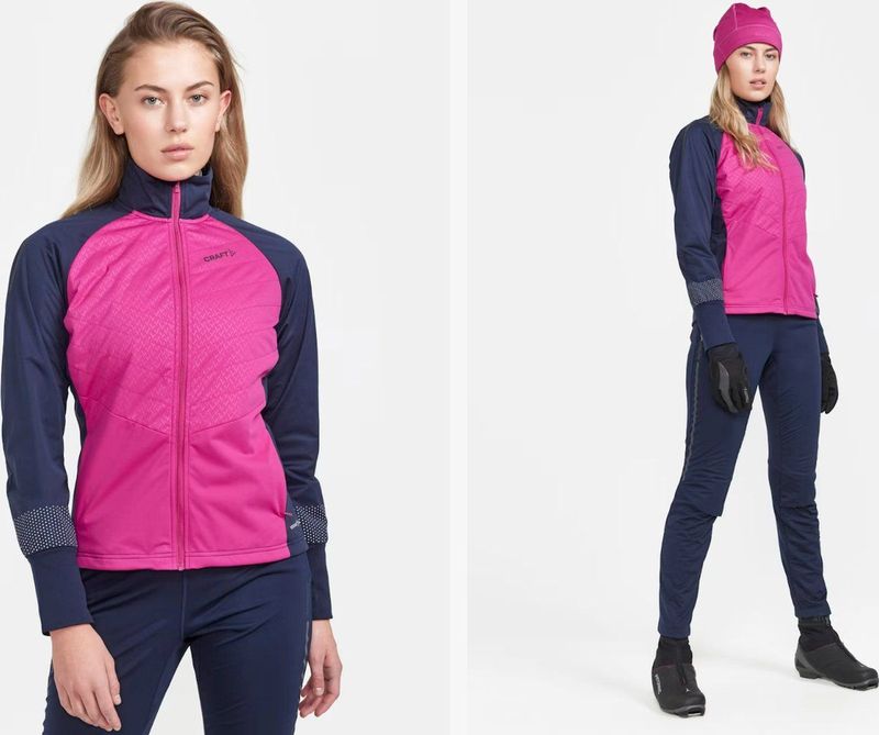 Craft - ADV Nordic Training Jacket - Windjack - Roze - Dames - Maat M