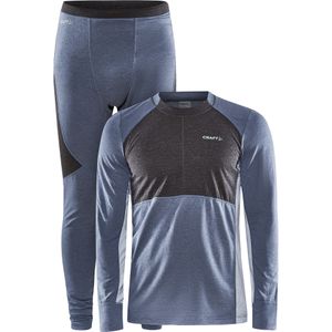 Craft - Core Wool Mix - Thermische Set - Zwart - Wol