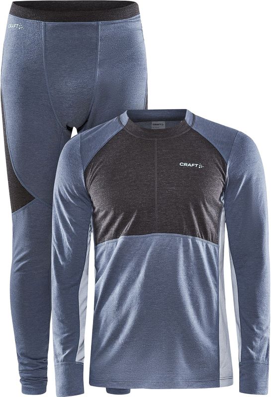 Craft - Core Wool Mix - Thermische Set - Zwart - Wol