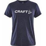 Craft - Community Logo Tee - T-Shirt - Navy Melange - Dames
