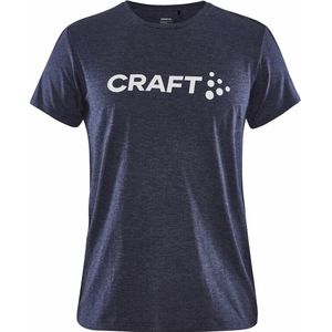 Craft - Community Logo Tee - T-Shirt - Navy Melange - Dames
