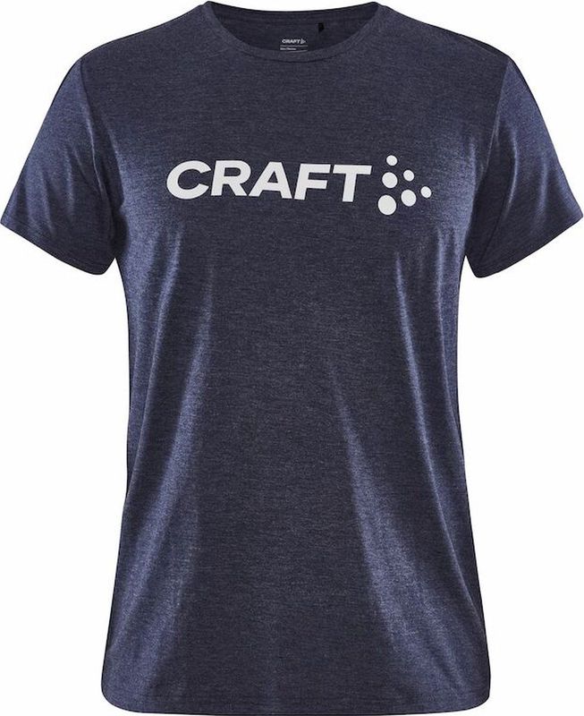 Craft - Community Logo Tee - T-Shirt - Navy Melange - Dames