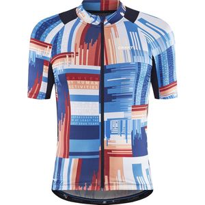 Craft - ADV Endurance - Fietsshirt - Blauw met Rood - Korte Mouwen - Heren