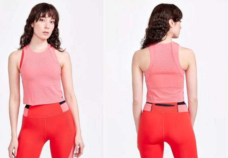 Craft - ADV HiT Perforated Tank - Sporttop - Dames - Roze - Maat M
