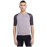 craft pro aero short mouw jersey grijs zwart