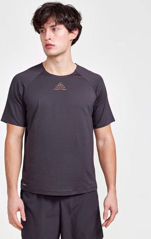 PRO - Trail Tee - T-shirt - Zwart - Jacquard-jerseystof