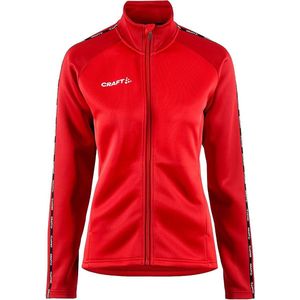 Craft - Squad 2.0 Full Zip - Trainingsjack - Bright Red - Materiaal