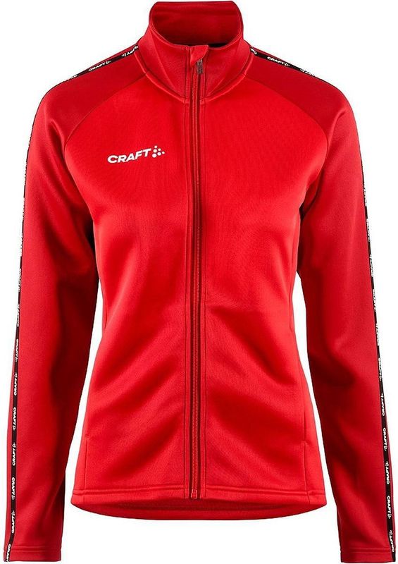 Craft - Squad 2.0 Full Zip - Trainingsjack - Bright Red - Materiaal