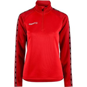 Craft - Squad 2.0 - Trainingsjack - Bright Red - Dames - Half Zip