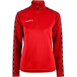 Craft - Squad 2.0 - Trainingsjack - Bright Red - Dames - Half Zip