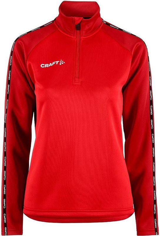 Craft - Squad 2.0 - Trainingsjack - Bright Red - Dames - Half Zip