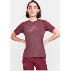 Craft Adv Wool Trail Hardloopshirt dames paars