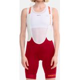 Craft fietsbroek ADV Endur bib voor dames, rood