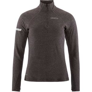 ADV - SubZ Wool LS Tee - Hardloopshirt - Zwart - Polyester - Merinowol