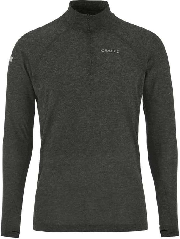 Craft - Wool LS Tee - Hardloopshirt - Lange Mouwen - Merinowol - Zwart