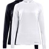 Craft - Core Thermoshirt - Dames - Lange Mouw - Ronde Hals - Zwart - 30% Polyamide, 30% Gerecycled Polyamide, 40% Polyester