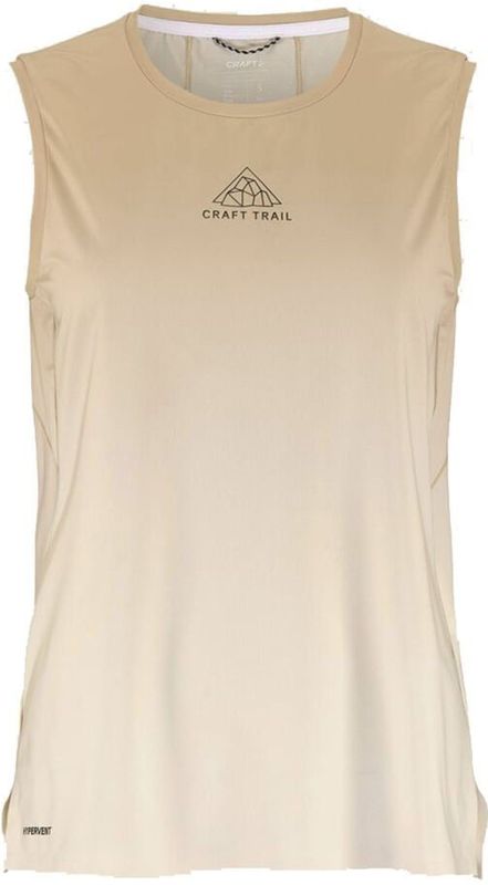 Craft Pro Trail Singlet 2 Tank-Top Damen in beige, Größe: S