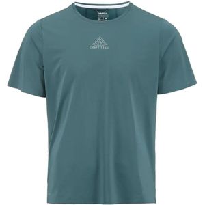 Craft - Pro Trail S/S Tee - Hardloopshirt - Turkoois - 86% Polyester, 14% Elastaan