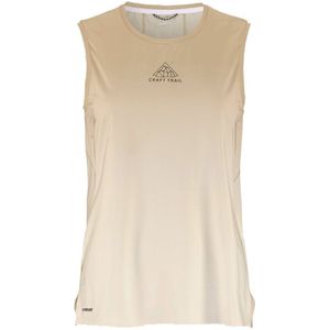 Craft - Pro Trail Singlet 2 - Tanktop - Beige - 86% Polyester, 14% Elastaan