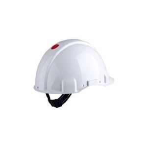 3M Peltor G3001NUV-VI Veiligheidshelm met draaiknop - Wit - Plastic sweatband - di-electrisch (440V)