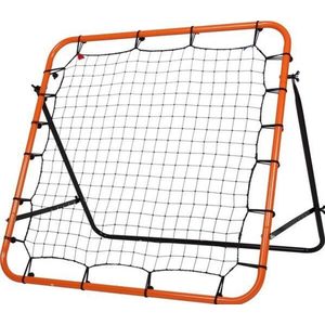 STIGA Rebounder 100 Prellwand Voetbaldoelen voor Training, Oranje Zwart, 100 x 100 cm