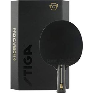 Stiga Pro Carbon+ tafeltennisbatje voor volwassenen, uniseks, rood/zwart, één maat