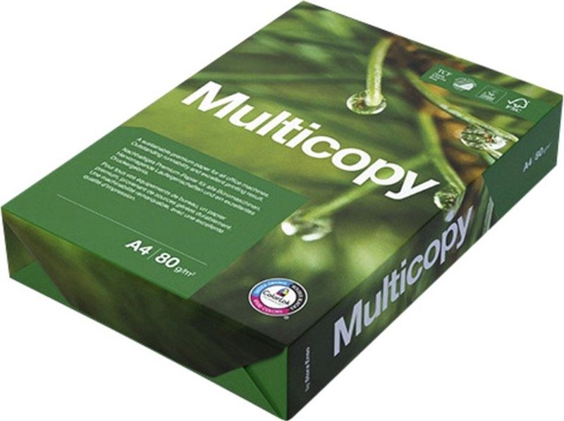 Multicopy - A4 - 80gr - Wit - 500 Vel - Kantoorpapier