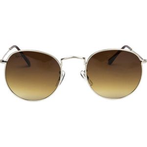 Haga Eyewear zonnebril rond goud