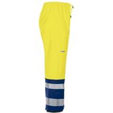 Jobman 2546 Hi-Vis Rain Trousers 65254658 - Geel/Navy