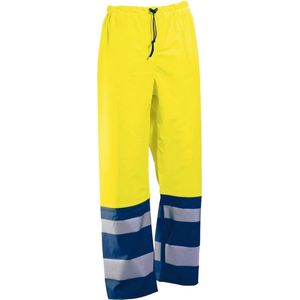 Jobman 2546 Hi-Vis Rain Trousers 65254658 - Geel/Navy