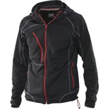 Jobman 5152 - Hoodie - Zwart/Rood