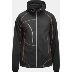 Jobman 5152 Hoodie 65515253 - Donkergrijs/Oranje - 3XL