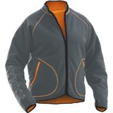 Jobman 5192 Fleece Jacket Reversible 65519274 - Grijs/Oranje