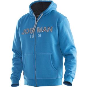 Jobman 5154 Vintage Hoodie Lined 65515438 - Oceaan/Donkergrijs