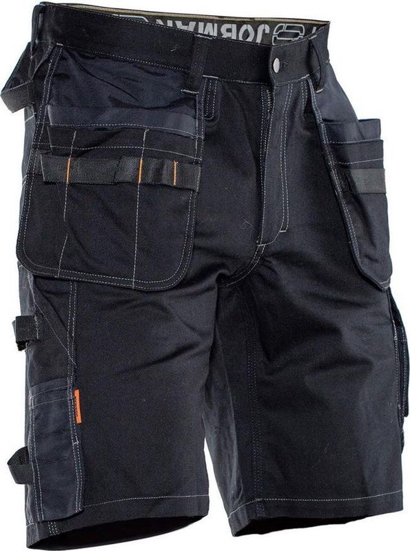 Jobman 2733 Shorts Cotton HP 65273311 - Zwart/Zwart