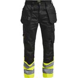 Jobman 2277 Hi-Vis Trousers HP 65227710 - Zwart/Geel
