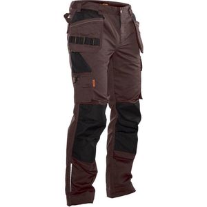 Jobman Practical 2322 Werkbroek Holsterpockets - Mannen - Bruin/Zwart - 58