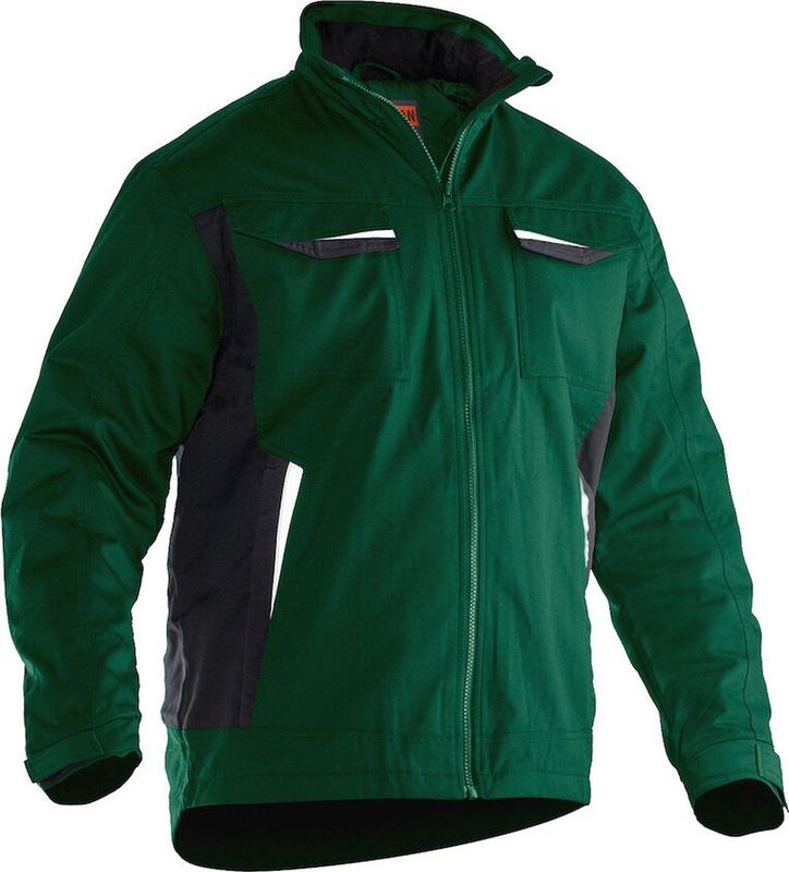 Jobman 1317 Service Jacket Lined Bosgroen maat S