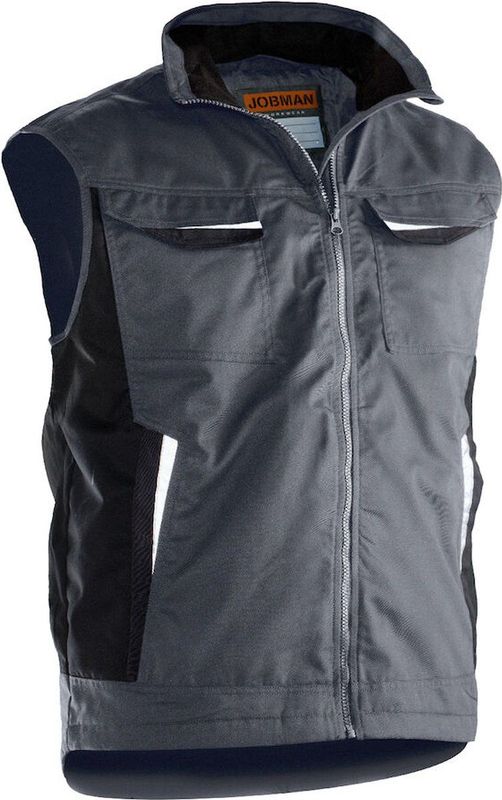Jobman 7517 Service Vest Lined 65751720 - Donkergrijs
