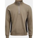 Jobman 5401 Halfzip Sweatshirt 65540120 - Khaki/Zwart