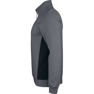 Jobman 5401 Halfzip Sweatshirt 65540120 - Donkergrijs/Zwart