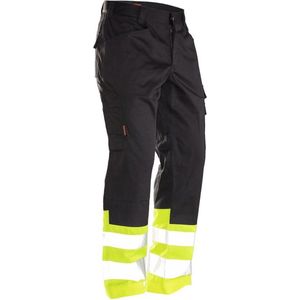 Jobman 2314 Hi-Vis Service Trousers 65231420 - Zwart/Geel